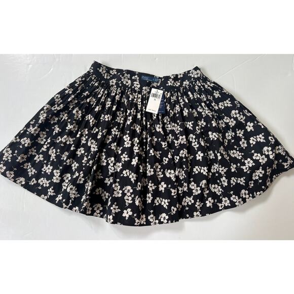 Polo Ralph Lauren Pleated Full A-Line Floral Mini Skirt Women's Size 14 NWT - Picture 6 of 16